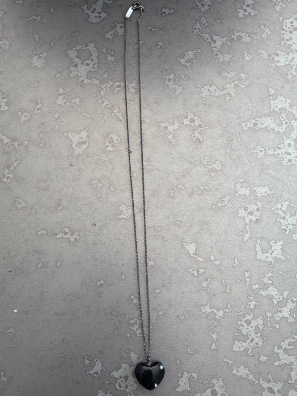Tiffany & Co. Onyx Heart Necklace